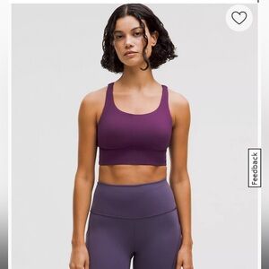 Ribbed energy bra long line